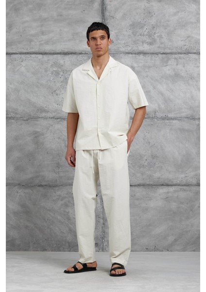 Bej Mrk Paraşüt Kumaş Alt-Üst Takım