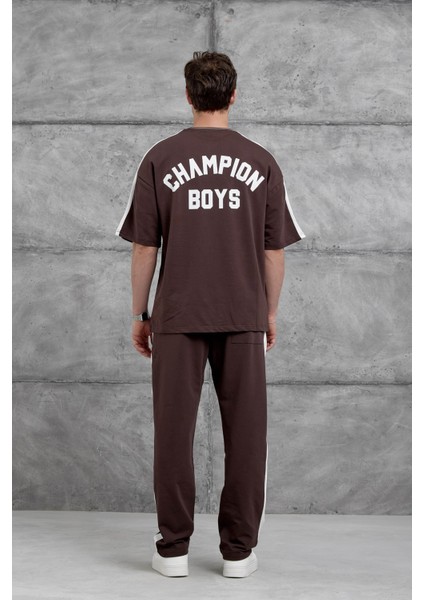Kahverengi Champion Boys Eşofman Takımı