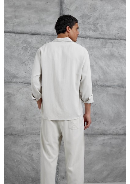 Taş 512 Tencel Kumaş Oversize Takım Alt Üst