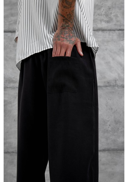 Siyah Kp Duble Kumaş Baggy Pantolon indirimleri