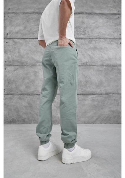 Mint Yeşili Yp Paça Lastikli Pantolon