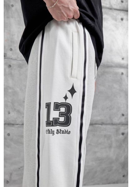 Gri Weirdx Yazılı Baggy Eşofman