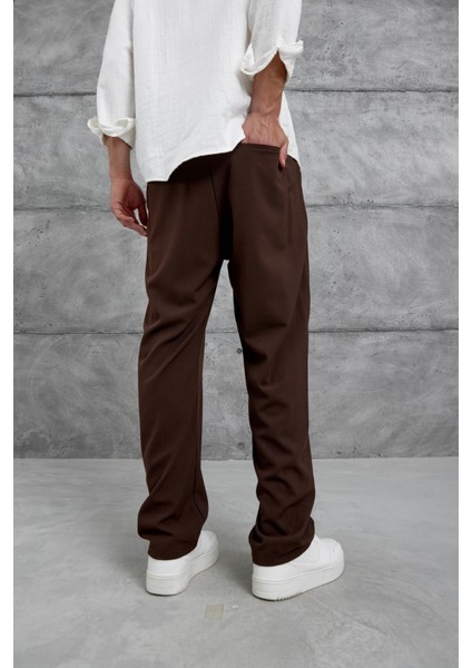 Kahverengi W11 Kumaş Baggy Pantolon fırsatları