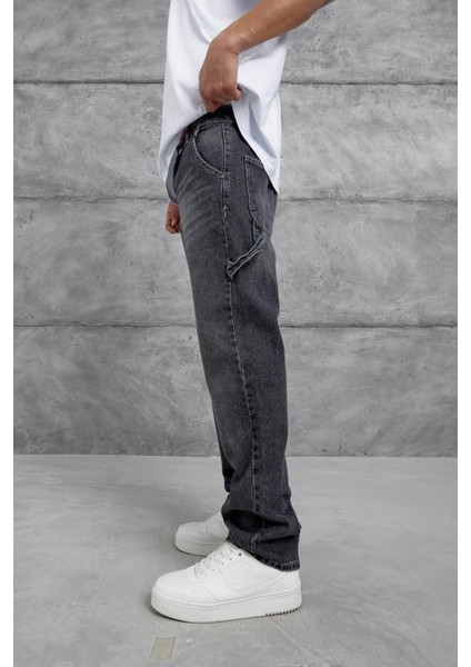 Siyah MB Parça Detaylı Baggy Jean fiyatları
