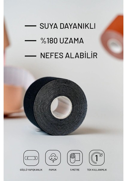 Göğüs (Meme) Dikleştirici ve Şekillendirici Bant -Ten Rengi 5CMX5METRE