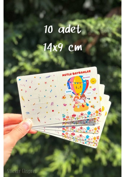 Bayram Harçlık Tebrik Kartı 10 Adet Kurban Bayramı Hediye Kartı Bayram Hediyesi fırsatları