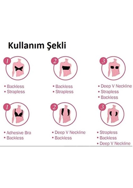 Korseshop 5 Metre Push Up Göğüs Meme Dikleştirici Kaldırıcı Kaldırma Ped ve 8 Adet Göğüs Ucu Kapatıcı Bandı
