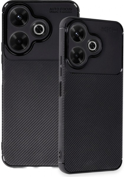 Xiaomi Redmi 13 4g Kılıf Auto Focus Karbon Kapak - Siyah Ferrg