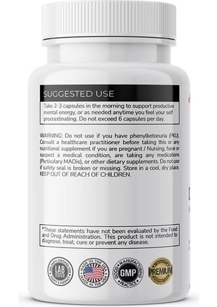 Dopamıne Mental Focus +Nmn 835 mg 90 Veg Capsul
