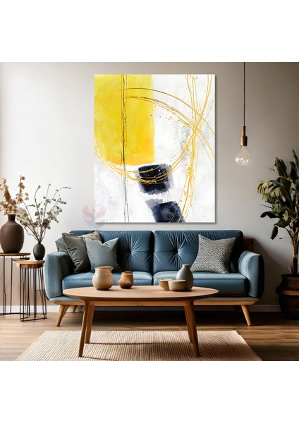 Soyut Tasarım Kanvas Tablo Renkli Fırça Darbeleri Modern Salon Tablosu Ev Dekorasyon Duvar Tablosu