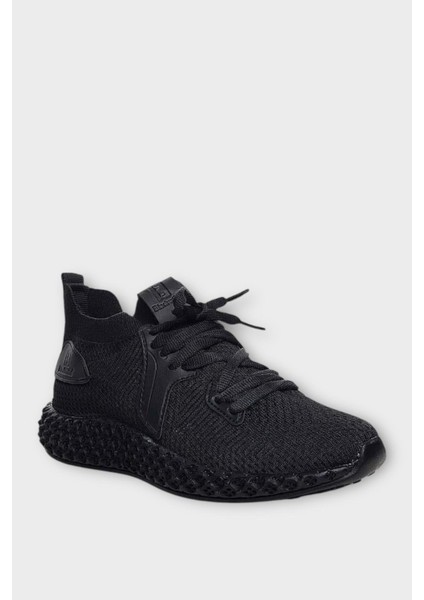 Unisex Triko Örme Sneaker Spor Ayakkabı SİYAH fiyatları