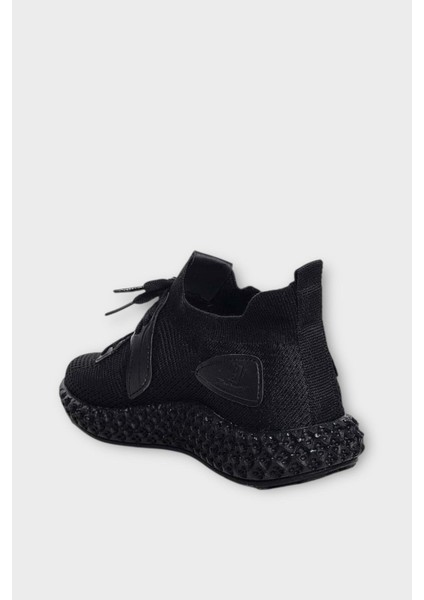 Unisex Triko Örme Sneaker Spor Ayakkabı SİYAH modelleri