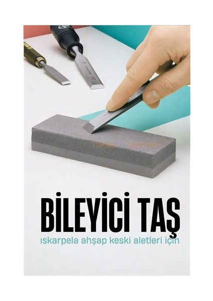 Modacar Iskarpela Ahşap Keski Oyma Aletleri Bileyici Taş 2 Taraflı