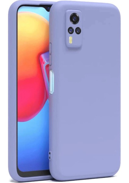 Vivo Y53S Kılıf Nano Içi Kadife Silikon - Lila Ferrg modelleri