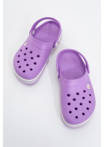Unisex Confort Medikal Hemşire Sabo Terlik Lila