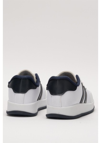 Düz Hafif Taban Günlük Sneaker Ayakkabı Beyaz - Yeşil