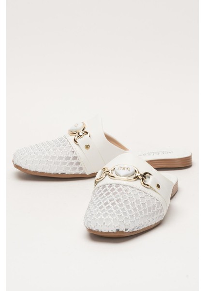 Kadın Tokalı FileliTerlik BEYAZ indirimleri