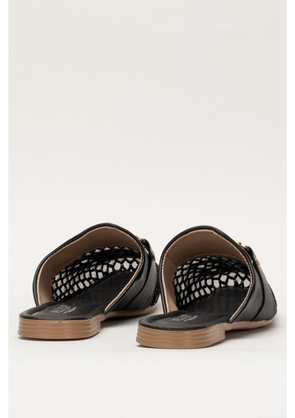 Kadın Tokalı FileliTerlik SİYAH