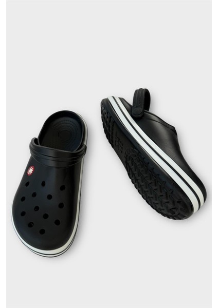 Unisex Comfort Hafif Medikal Hemşire Sabo Terlik SİYAH