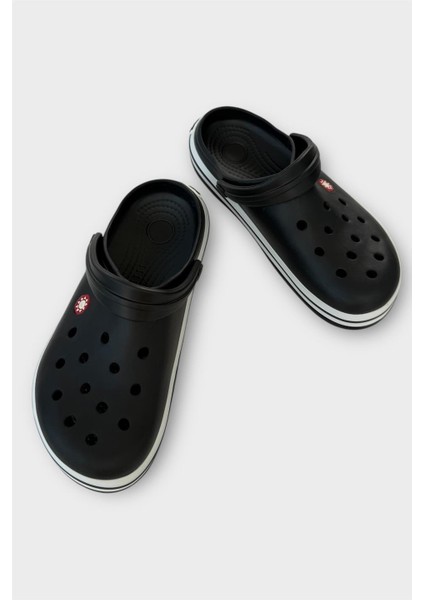 Unisex Comfort Hafif Medikal Hemşire Sabo Terlik SİYAH