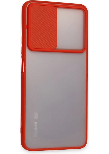 Xiaomi Redmi Note 11 Pro Plus 5g Kılıf Palm Buzlu Kamera Sürgülü Silikon - Kırmızı Ferrg