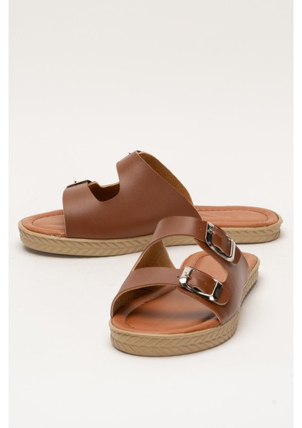 Kadın Çift Bant Ayarlanabilr Tokalı Terlik TABA fırsatları