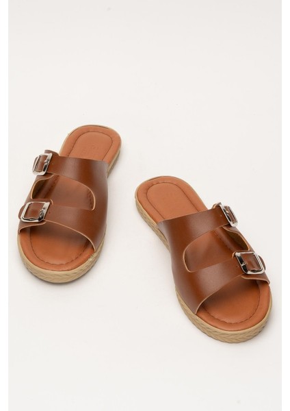 Kadın Çift Bant Ayarlanabilr Tokalı Terlik TABA indirimleri