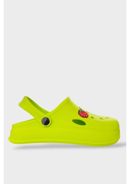 Kadın Comfort Uğur Böceği Tokalı Medikal Hemşire Sabo Terlik YEŞİL