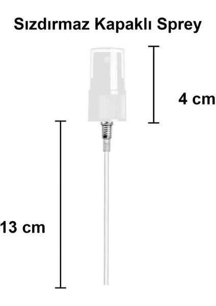 4 Adet Şeffaf Kapaklı Beyaz Sprey Fısfıs Kolonya Dezenfektan Çok Amaçlı Cep Çanta Cam Şişe 50ML modelleri