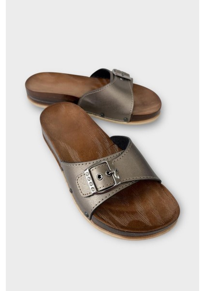 Kadın Günlük Terlik Ayarlanabilir Tek Bant Şık Ortopedik Yazlık Ev Plaj Tatil Iş Terliği Lacivert fiyatları