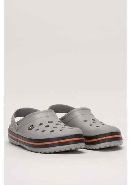 Unisex Confort Medikal Hemşire Sabo Terlik GRİ-TURUNCU