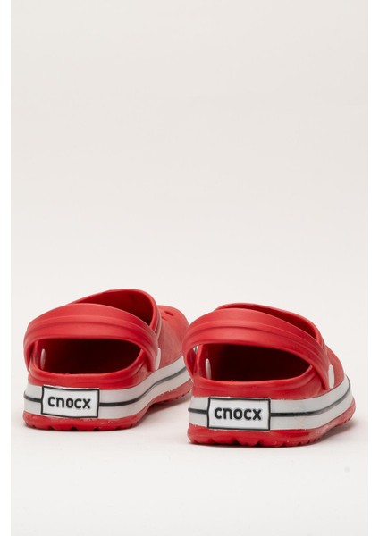 Unisex Confort Medikal Hemşire Sabo Terlik KIRMIZI - BEYAZ