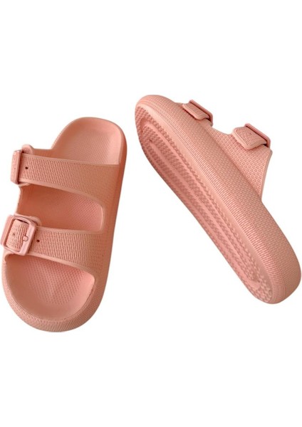 Unisex Çift Tokalı Medikal Hafif Eva Terlik Pudra