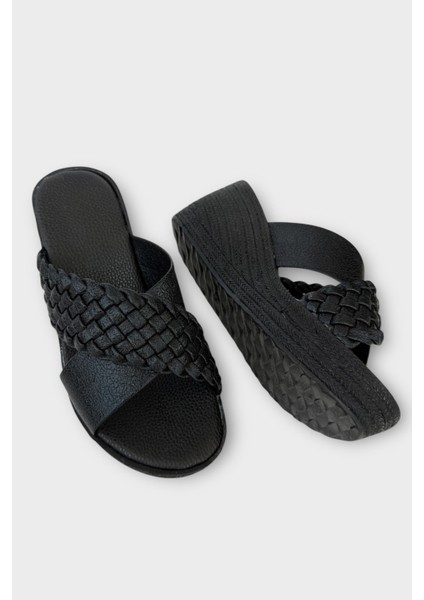 Anatomik Dolgu Taban Yumuşak Rahat Kadın Terlik SİYAH fırsatları