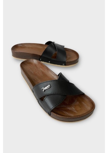 Kadın Günlük Terlik Çapraz Şık Ortopedik Yazlık Ev Plaj Tatil İş Terliği SİYAH fiyatları