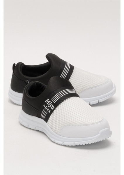 Unisex Lastilkli Hafif Airfle Çocuk Spor Ayakkabı SİYAH - BEYAZ fiyatları