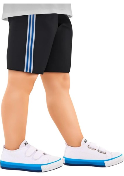 Çocuk Keten Kısa Convers Modeli Cırtlı Sneaker Spor Ayakkabı Pudra (26-30) fırsatları