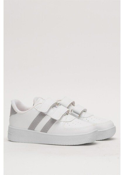 Çocuk Sneaker Spor Ayakkabı Beyaz - Füme modelleri