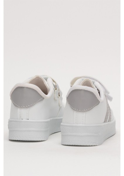 Çocuk Sneaker Spor Ayakkabı Beyaz - Füme fırsatları