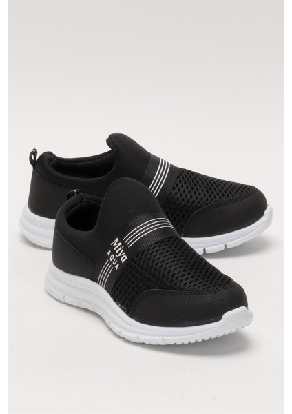 Unisex Lastilkli Hafif Airfle Çocuk Spor Ayakkabı SİYAH fiyatları