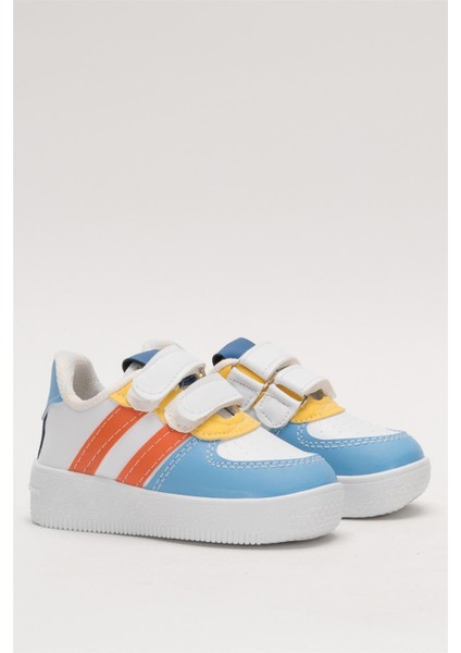 Çocuk Sneaker Spor Ayakkabı Mavi - Turuncu modelleri