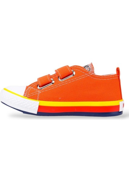 Çocuk Keten Kısa Convers Modeli Cırtlı Sneaker Spor Ayakkabı Pudra (26-30) fiyatları