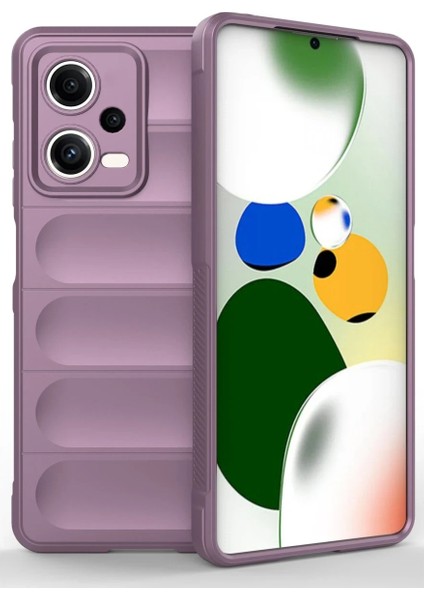 Xiaomi Poco X5 5g Kılıf Optimum Silikon - Mor Ferrg
