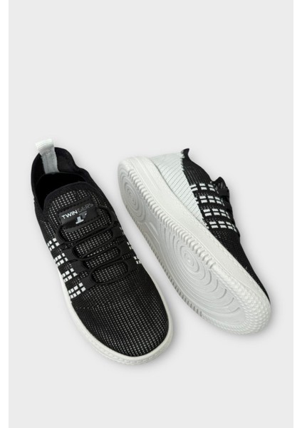 Çocuk Triko Akıllı Bağcık Aqua Spor Ayakkabı SİYAH fırsatları