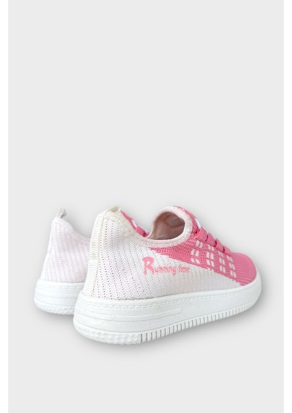 Çocuk Triko Akıllı Bağcık Aqua Spor Ayakkabı PEMBE indirimleri