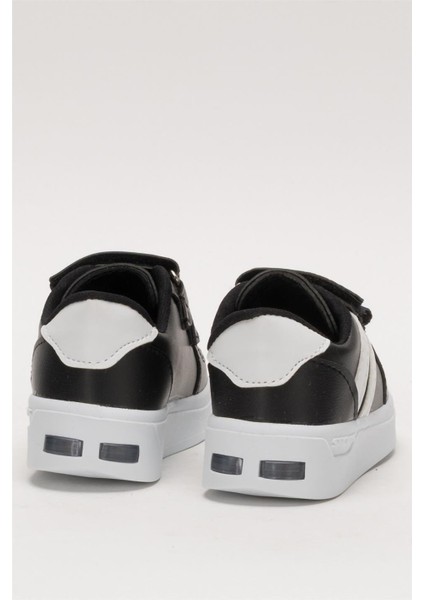 Işıklı Unisex Rahat Hafif Çocuk Spor Ayakkabı SİYAH fırsatları