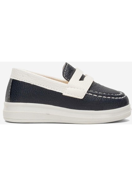 Erkek Okul Tören Düğün Sünnet Çocuk Ayakkabısı LACİVERT - BEYAZ