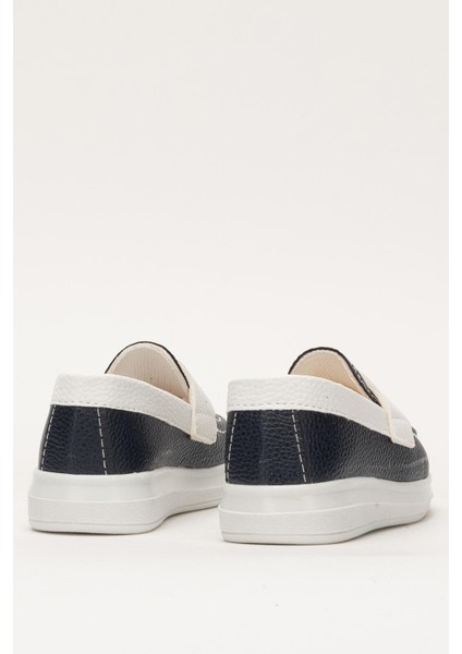 Erkek Okul Tören Düğün Sünnet Çocuk Ayakkabısı LACİVERT - BEYAZ