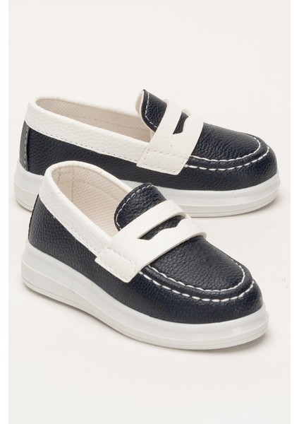 Erkek Okul Tören Düğün Sünnet Çocuk Ayakkabısı LACİVERT - BEYAZ fiyatları