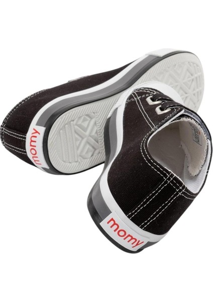 Çocuk Keten Kısa Convers Modeli Cırtlı Sneaker Spor Ayakkabı Pudra (26-30)